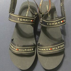 Tommy Hilfiger “Twadia”Navy Blue Velcro Strap Sandal.Size 10